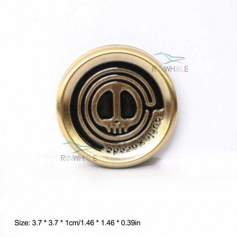 Metal Devil Milk Cap Fidget Anti Stress Toys Magnetic Haptic Coins Adult EDC Relieve Stress Sensory Toys Finger Spinner Gifts