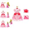 Super Mario Prinzessin Peach Cartoon Rollenspiel Kostüm Halloween Cosplay Kleid