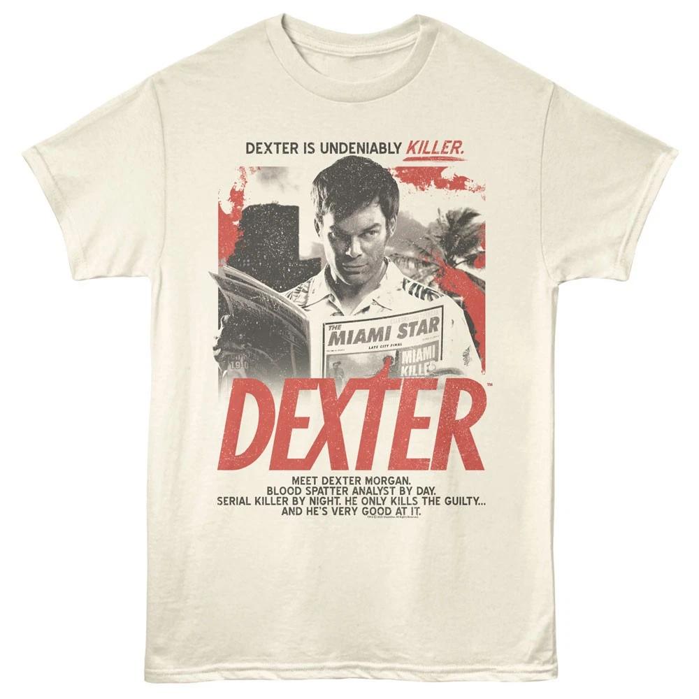 Dexter Crime Drama TV Show Blood Spatter Analyst By Day Men s T shirt 4XL