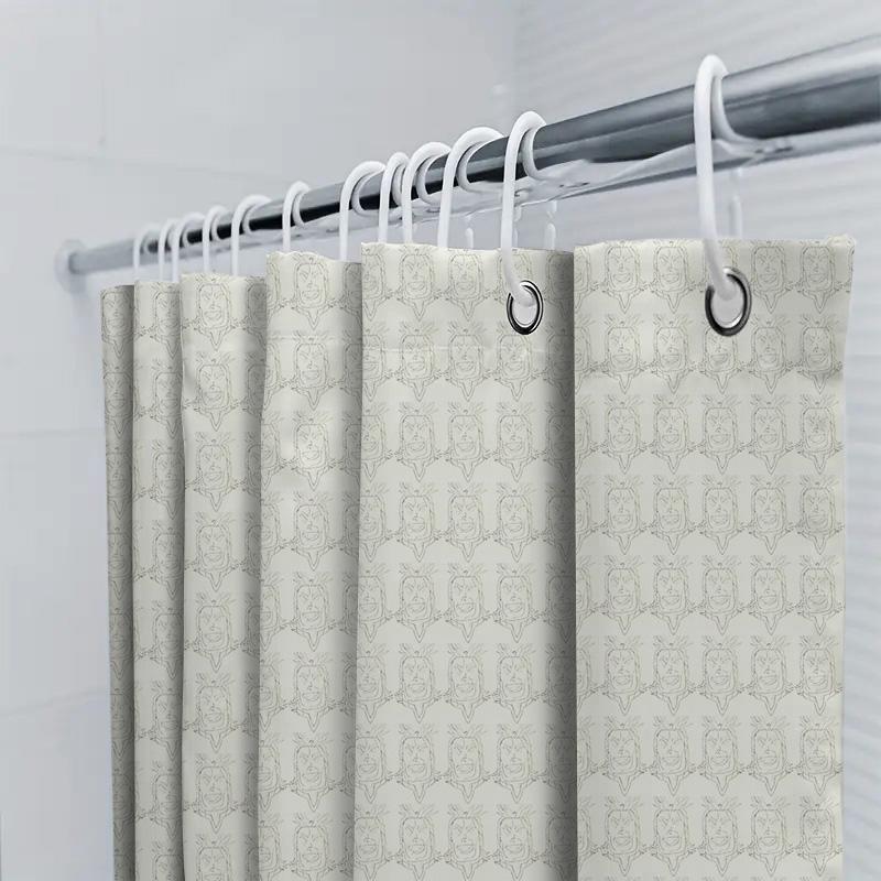 Bathroom Shower Curtain Set Waterproof Vintage Floral Pattern Fabric Decor Liner Farmhouse Rustic Home Spa Hotel