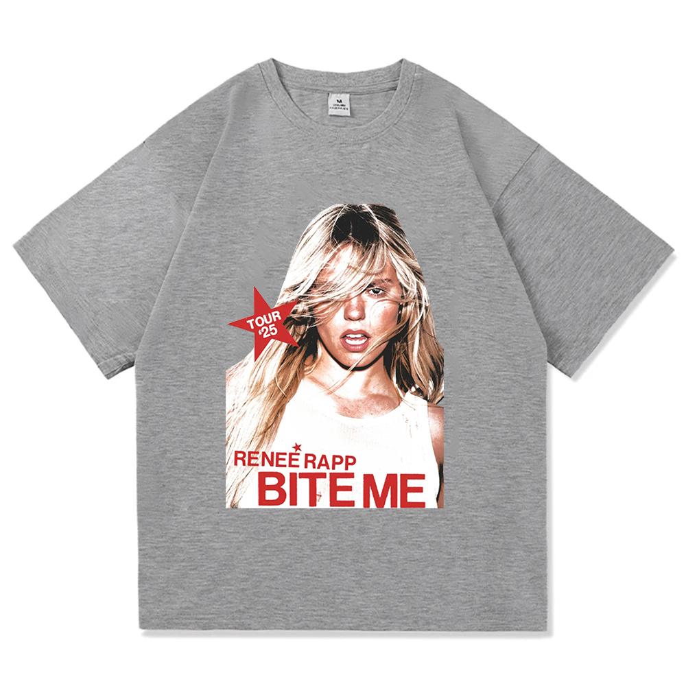 Pink Tour Tee Reneé Rapp Gift for Women and Unisex Unisex T-shirts Comfort Cotton O-neck Short Sleeve Clothes Aesthetic Casual Tops