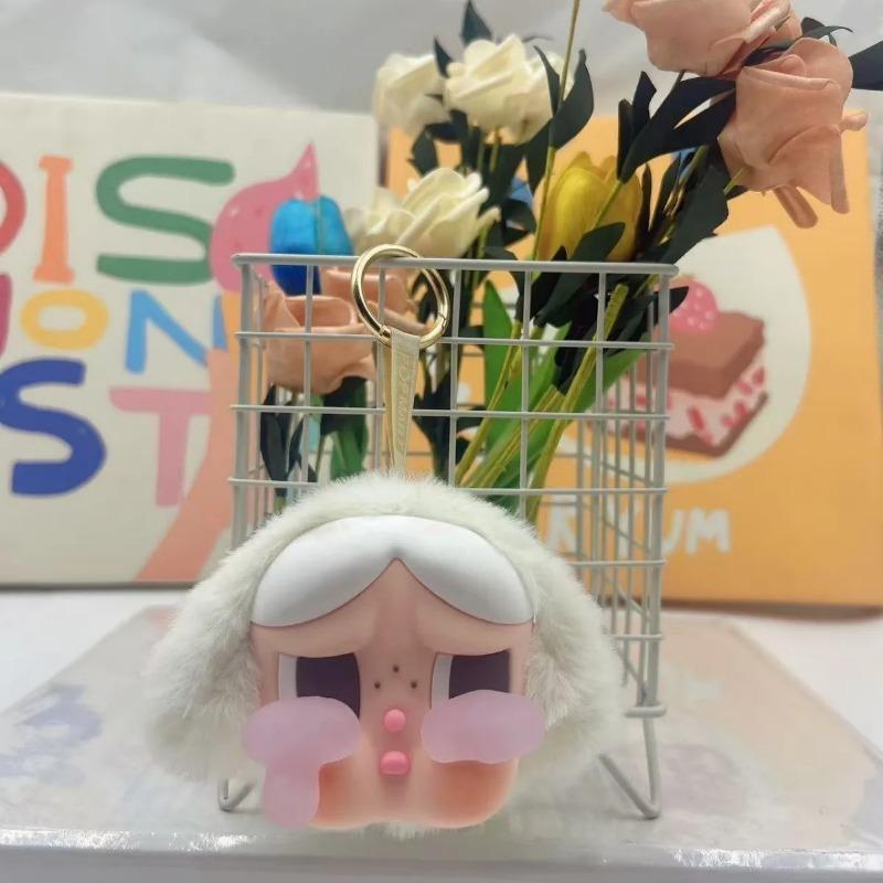 

Плачущий малыш Плюшевый брелок Каваий Мультяшный Подвеска для сумки Настольное украшение Автомобильный брелок Подарок для мужчин и женщин белый