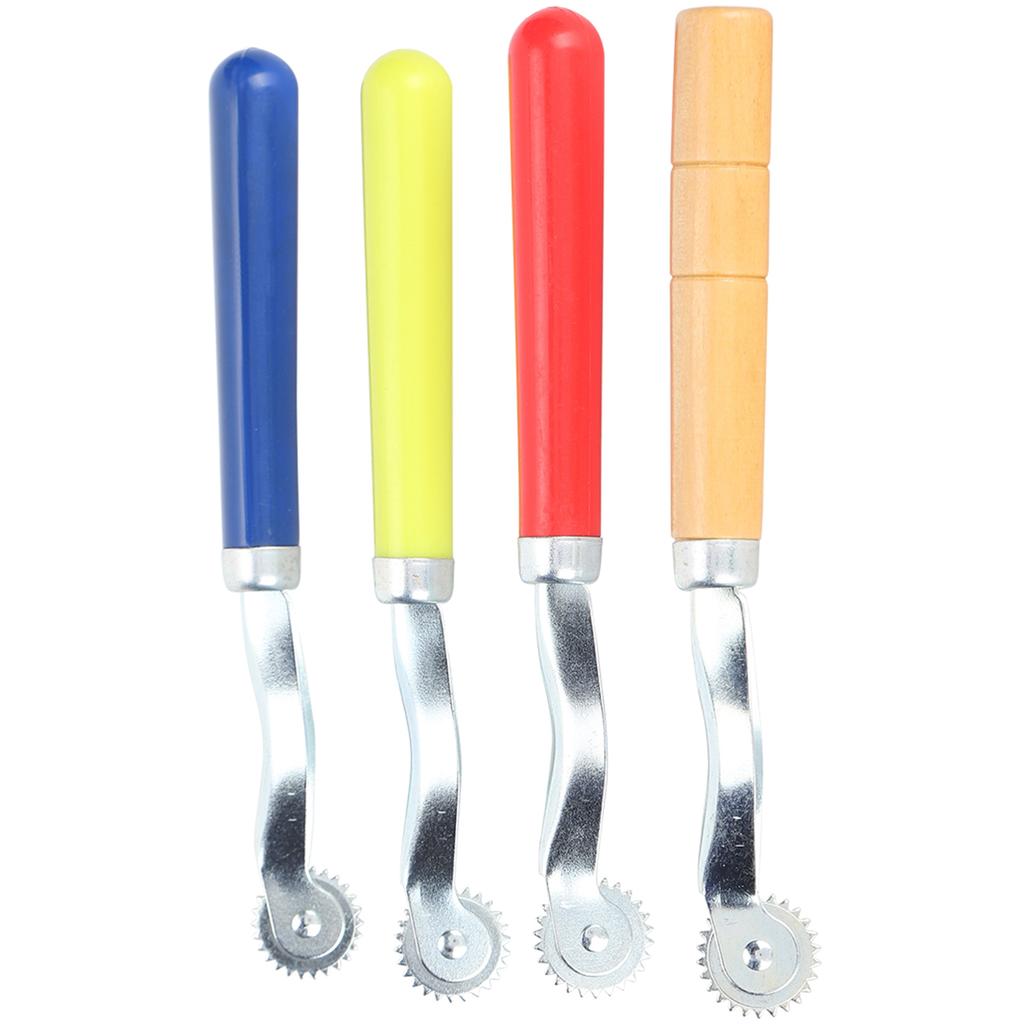 4Pcs Tracing Wheel Wooden Plastic Handle Stitch Marking Spacer for Sewing Patterns