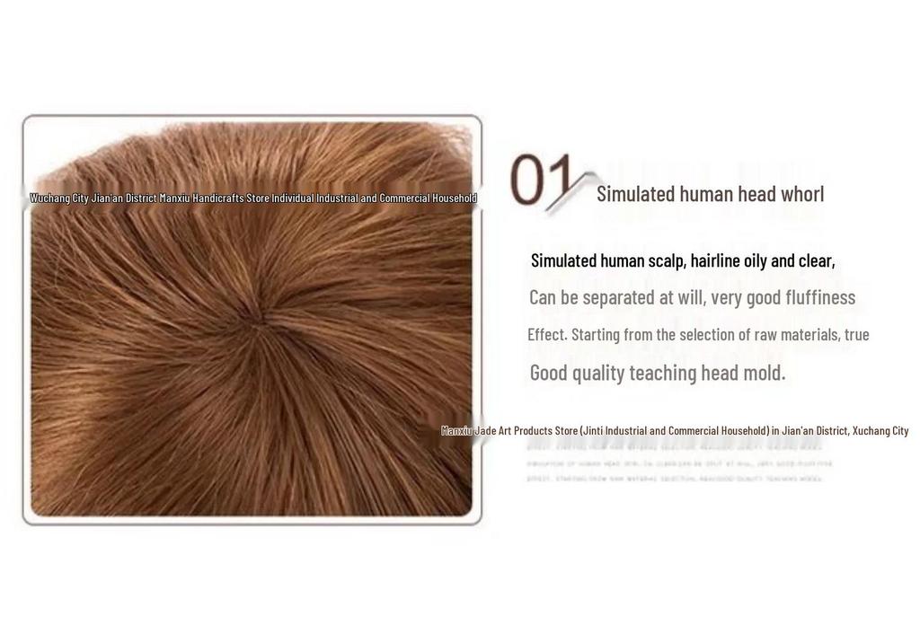 Real Hair Mannequin Head for Hairdressing, Braiding, Updos, and Makeup Practice