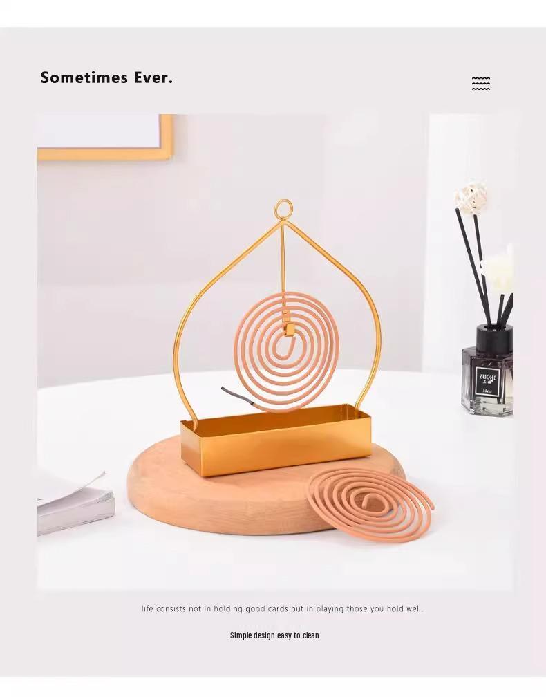 Fireproof Wrought Iron Mosquito Coil & Incense Burner Tray