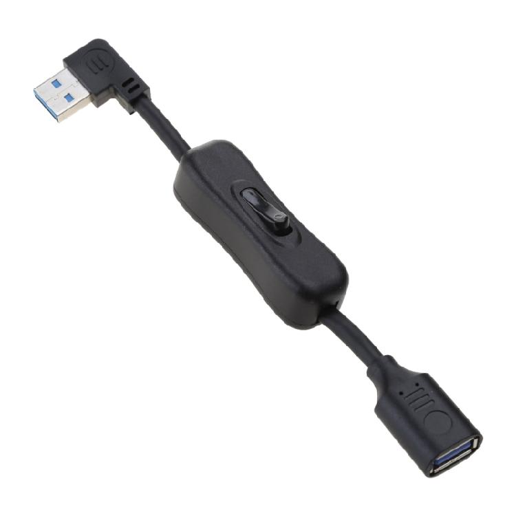 Data Line USB3.0 Extender Cord USB Extension Cable with Switches for Fan