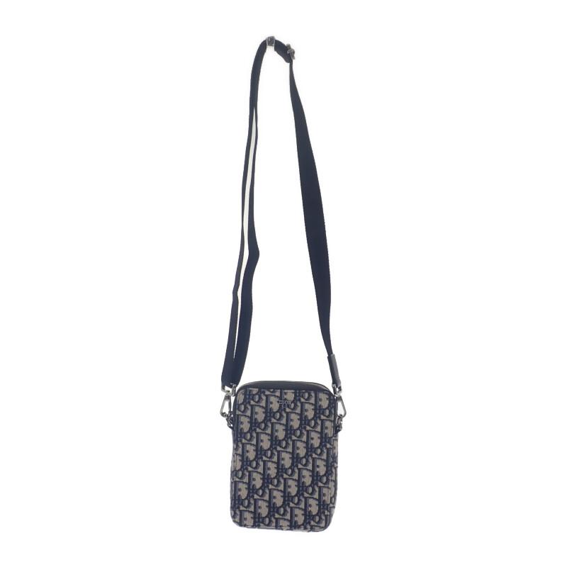 Dior  2ESBC265YSE-H05E Shoulder Bag Navy/beige canvas/leather Women