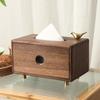 Solid Wood Tissue Box Paper Storage Boxes Wooden Napkin Box Handkerchief Organizers Bedroom Table Decoration Kitchen Accessories