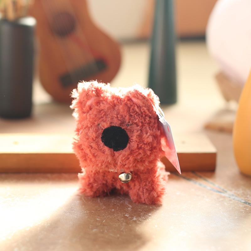 Милый Милый Колокольчик Подвеска Собачка Плюшевая Игрушка Кукла Мультяшный Щенок Подвеска на Сумку Брелок Кукла 12cm