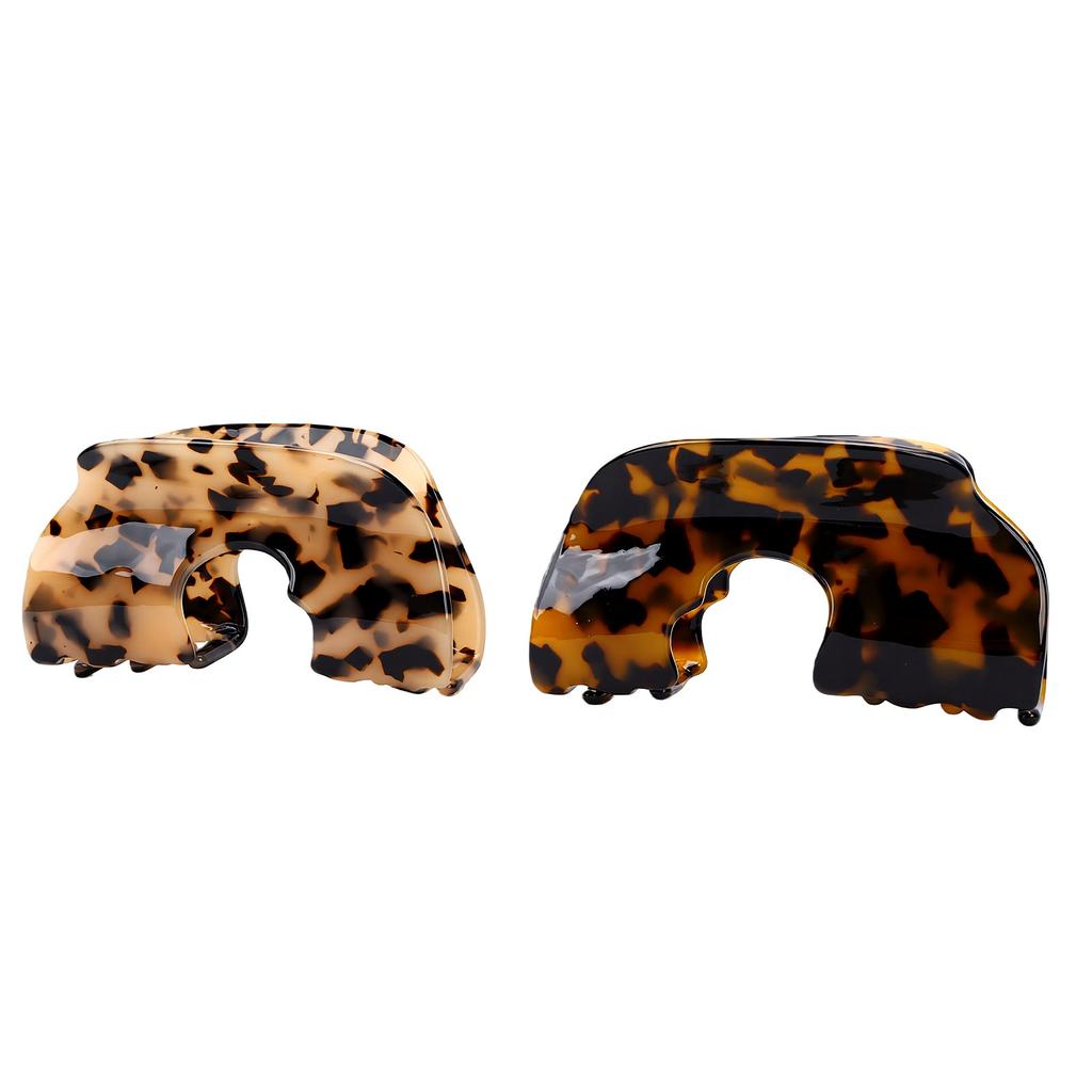 Hat Claw Clip for Women Tortoise Shell Non Slip Grip Baseball Cap Hair Claw for Thick Thin Hair 2pcs