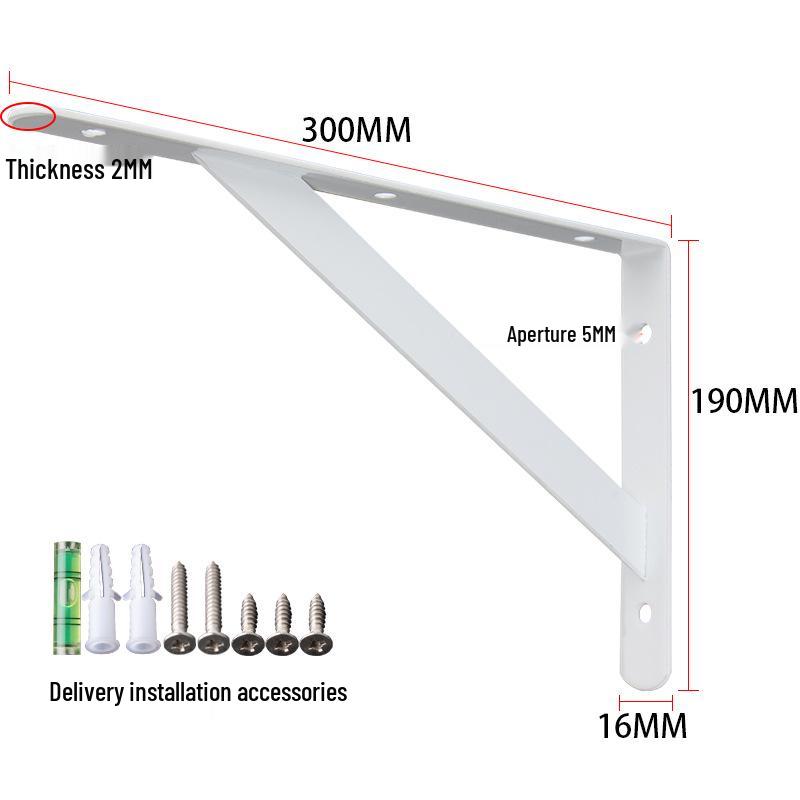 Compact Triangular Wall-Mounted Storage Shelf for Microwave Ovens