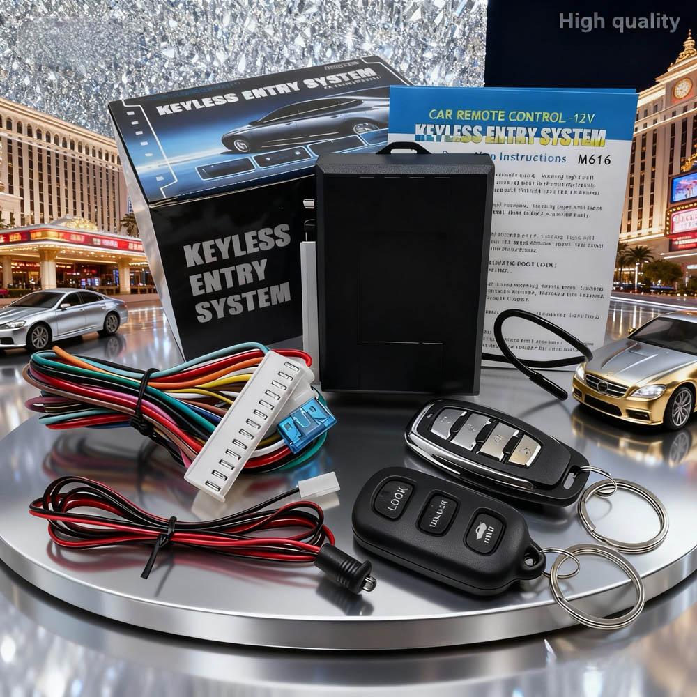 Автомобильный комплект дистанционного центрального замка 12 В, универсальный автомобильный пульт дистанционного управления, центральный замок двери, бесключевая система CHINA