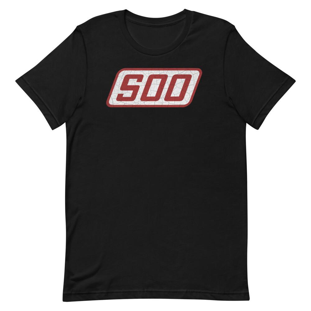 Soo Line Railroad Crackled Distressed Logo Graphic Tee Shirt Unisex t-shirt Unisex T-Shirt L