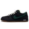 Dunk SB 'Black Magic' Slip Resistant Abrasion Resistant Low Top Skateboard Shoes Unisex Black Green FQ7585-200(Team734-)