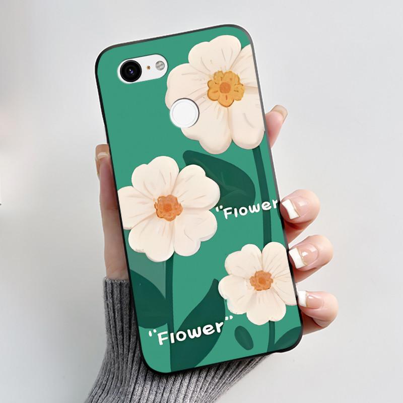 For Google Pixel 3 XL Case Black Bumper Soft TPU Silicone Cover for Pixel 3 XL Phone Cases Pixel3 3XL Butterfly Flower Capa