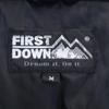 FIRSTDOWN 90s Old Logo embroidery Down jacket M Black series Men's Used