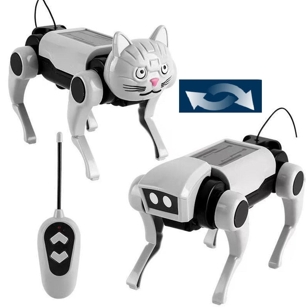 RC Robot Children's Remote Control Mechanical Dog Toy Science Teaching Diy Assembling Model Electric Set Toys for Kids Gift