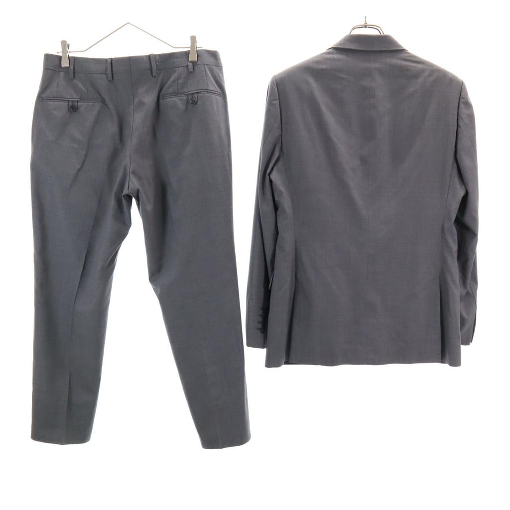 Prada Made In Italy Wool Suit Setup 48R Gray Button Fly Men's Used