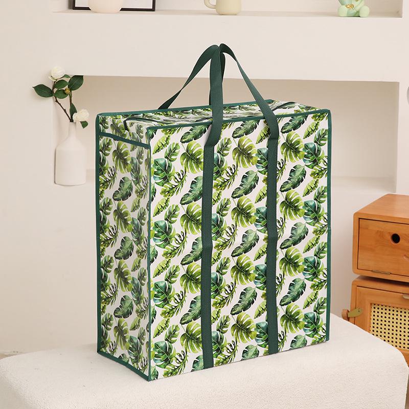 Large Capacity Non-Woven Travel Tote Bag - Thickened Fashion Storage for Moving
