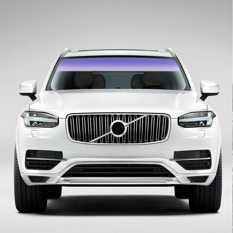 20x135cm Car Top Front Windshield Foil UV Protector Heat Insulation Front Windshield Stickers Sun Shade Car Exterior Accessories