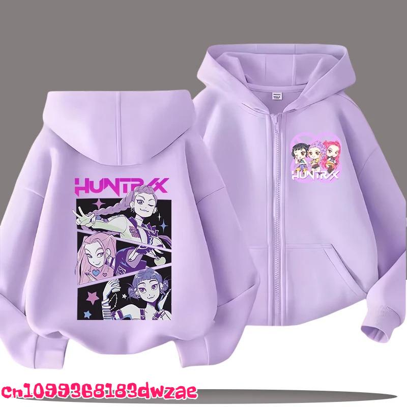 Modischer Anime Grafik Reißverschluss Hoodie Kinder Kapuzenpullover Jungen Mädchen Frühling Herbst Lässige Streetwear Jacke Kinderkleidung