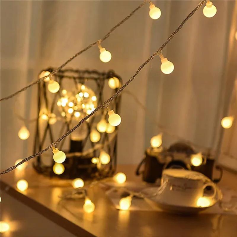 String Lights 6M 40LEDs Mini Ball Fairy Light for Outdoor Patio Garden Wedding Decoration Holiday Party Courtyard Lamp USB Power