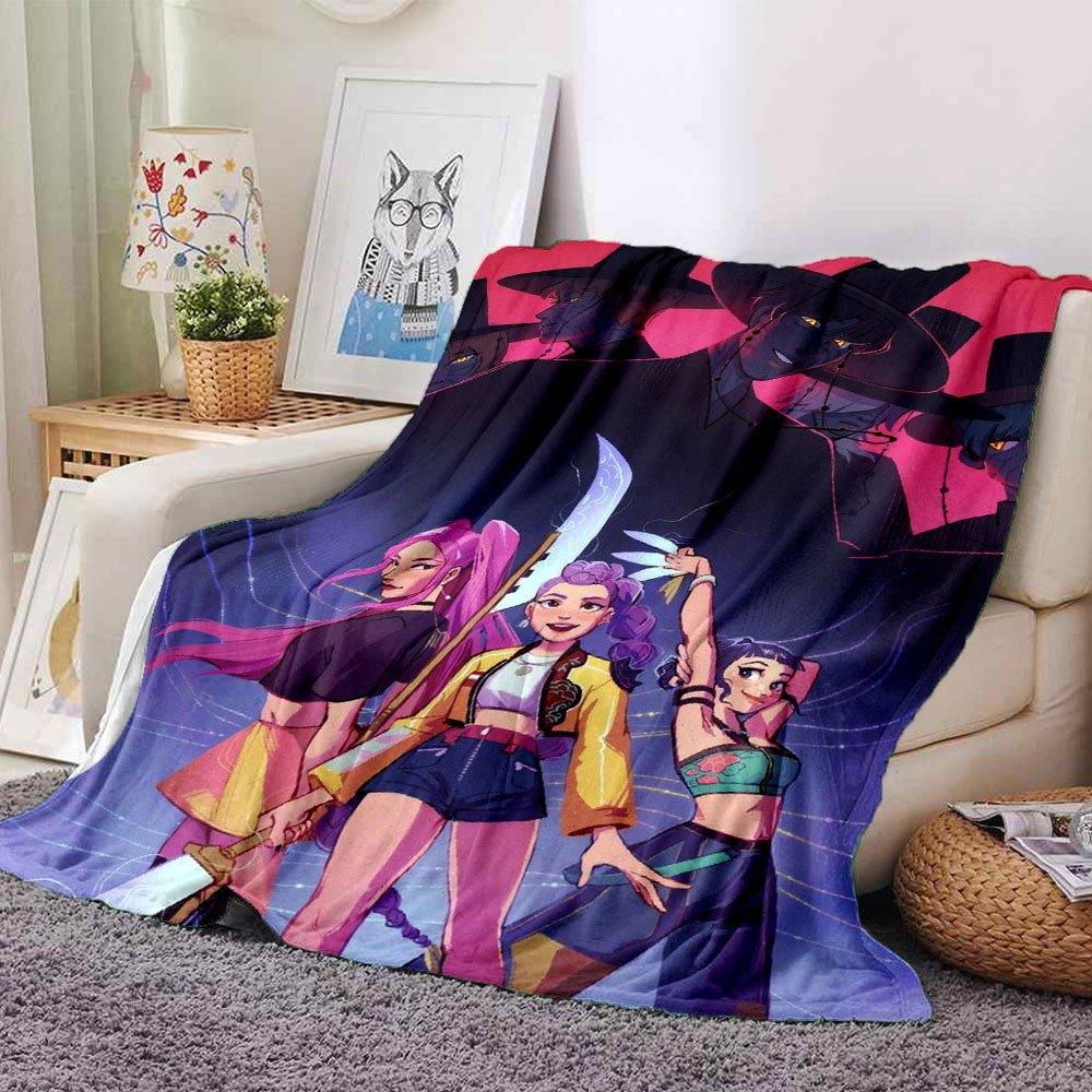 

1pc Hunter X Kopo group - Themed Flannel Blanket - Suitable for Bed, Home Decor, Graduation Gifts, Easter, Back to School, ChristmasA71 80cmx120cm(31inx47in)