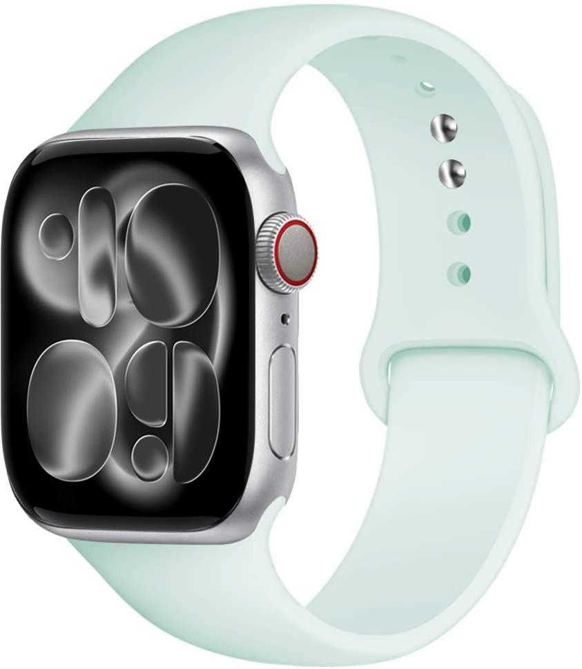 Silicone strap For Apple Watch 11 band 44mm 40mm 49mm 45mm 41mm 38 46mm 42mm correa bracelet iWatch series 9 8 7 6 SE ultra 2 3