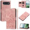 For iPhone 17 Air Case Tulip Leather Phone Cover with 5 Card Slots Wallet