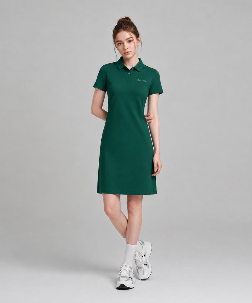 DOWNBLOW Pique Collar Essential Dress Db9003W