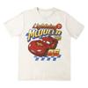 Fun Lightning Mcqueen and Sally T Shirt for Couples Mcqueen Sally Tshirts Doublesided Print Tee for Unisex Women Tops