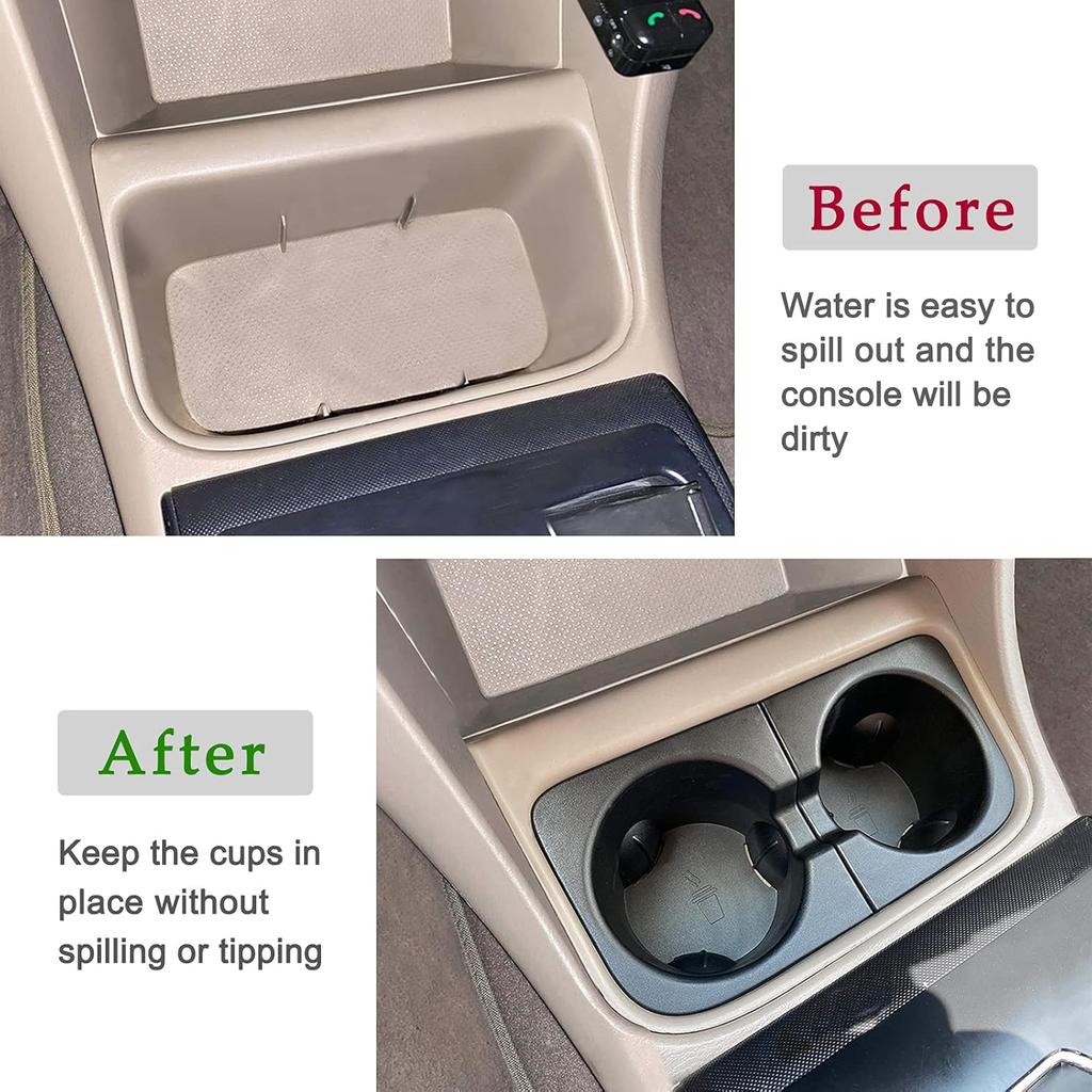 JDMCAR Car Cup Holder Erts Replacement For Toyota Tacoma 2005 To 2015, Durable Cup Holder Erts Drink Holder Accessories 66991-04012,66992-04012,