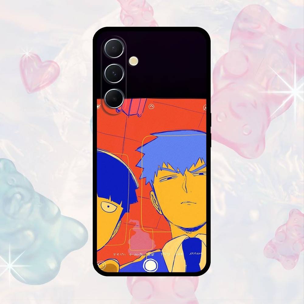 

AAA Amine Mobs Psycho 100 Phone Case For Samsung S25,S24,S21,S22,S23,S30,Ultra,S20,Plus,Fe,Note,10,9,5G Black Cover Samsung S21lite