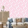 Powder pink flowers wallpaper, powder pink background for living room and bedroom 50x1000