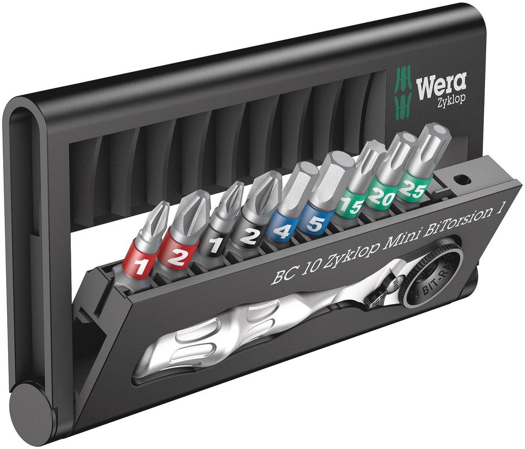 WERA Bit Set with Bit 057418 9-Piece Check,
