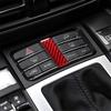 Red Carbon Fiber Central Control Panel Cover Trim For Porsche Macan 2014-