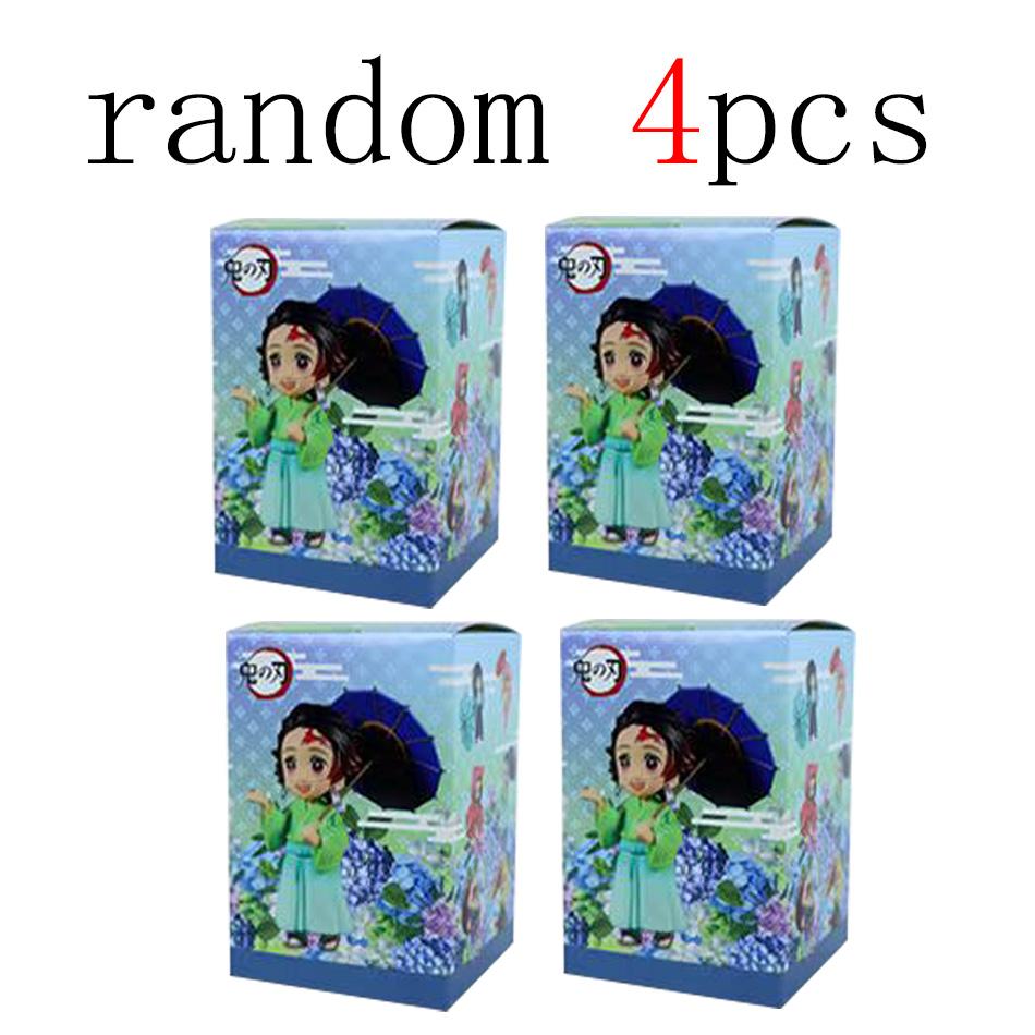 Genuine Blind Box Figure Plum Rain Series Kochou Shinobu Tomioka Giyuu Kanroji Mitsuri Mystery Box Figure Toy Gift