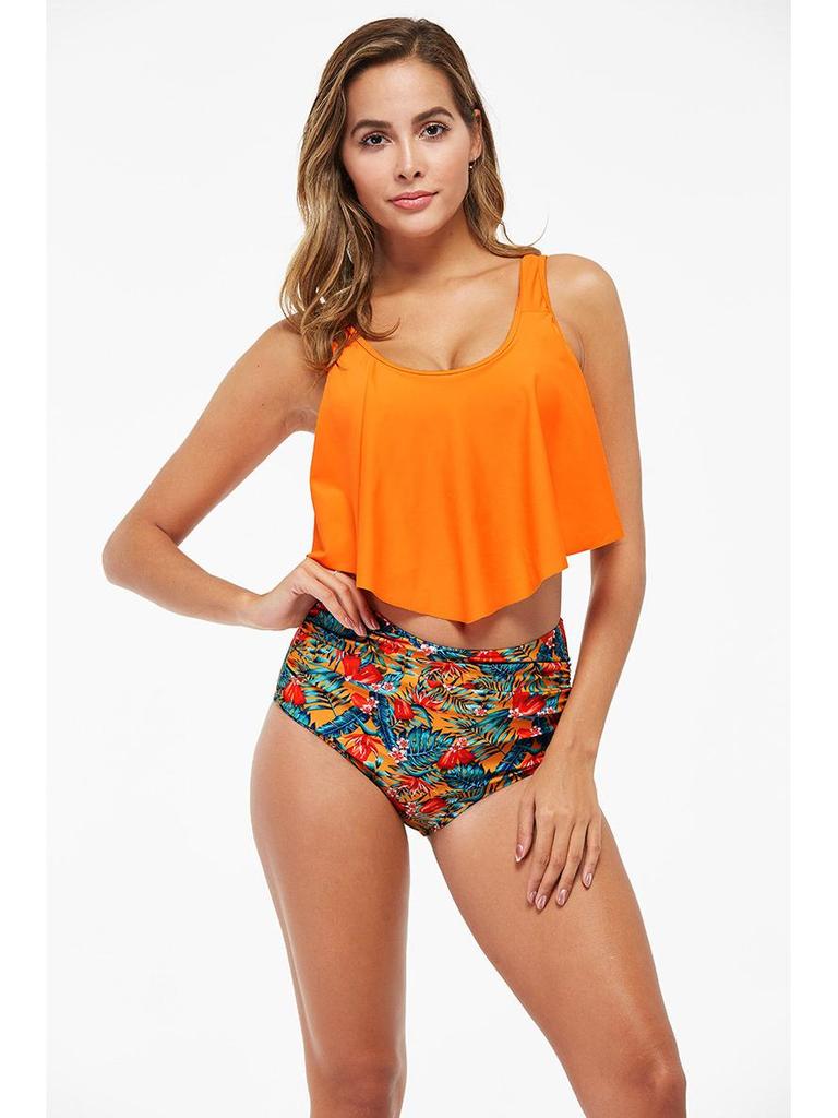 European & American Ruffle High Waist Bikini - Women's Bestseller Swimsuit 2020