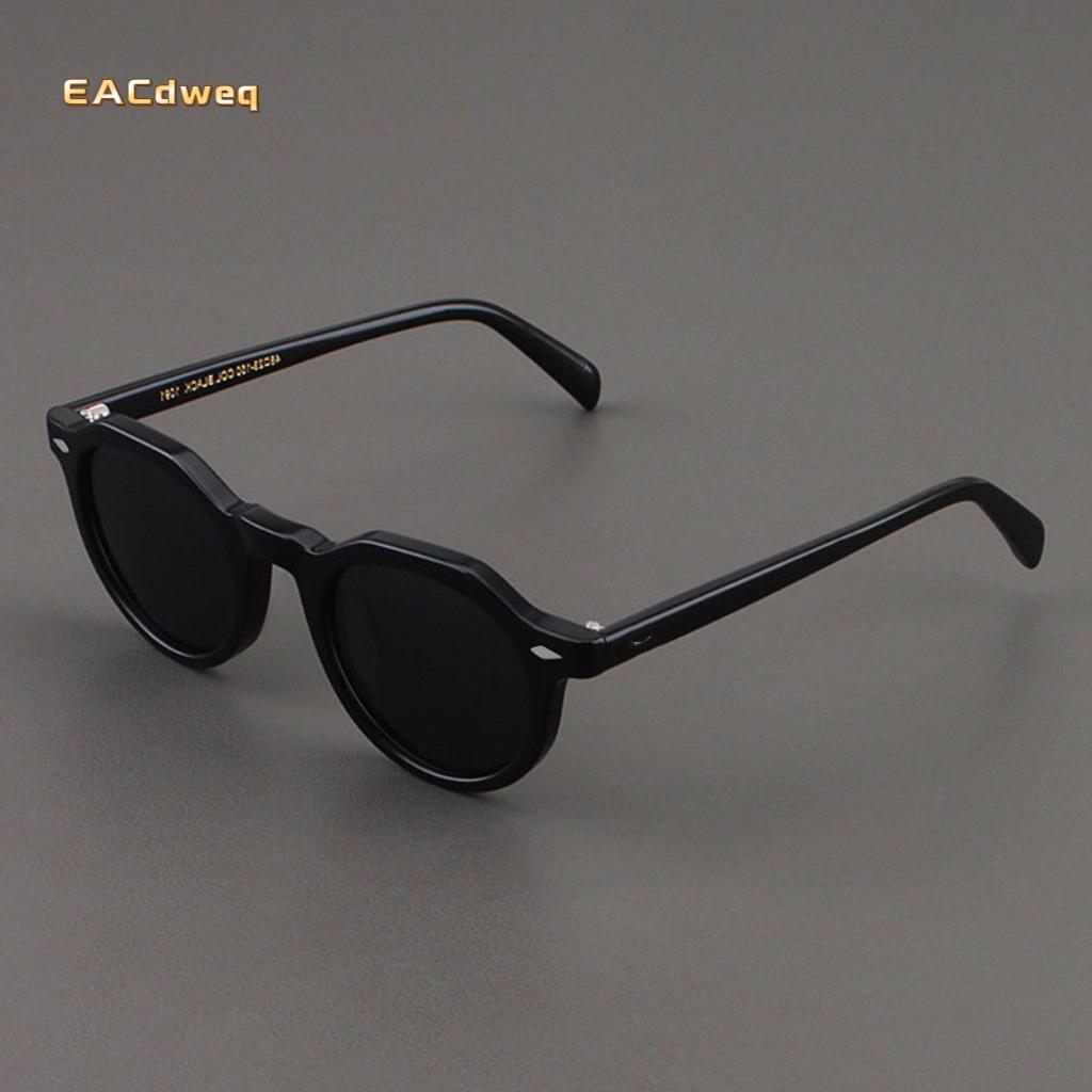 Retro Round Sunglasses Men Women Fashion Small Unisex Sun Glasses  Vintage Classic Driving Shades Luxury Rivet Square Eyeglasses