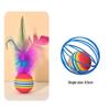 Rainbow Elastic Silent Cat Teething Toy - Seven-Color Decompression Ball