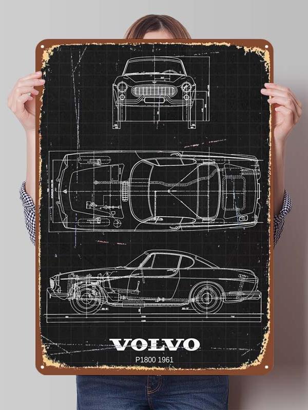 Volvo Metal Signs Classic Car Posters Home Decorations Custom Tinplate Sign for Garage Wall Art Decoration Room Ornaments Retro