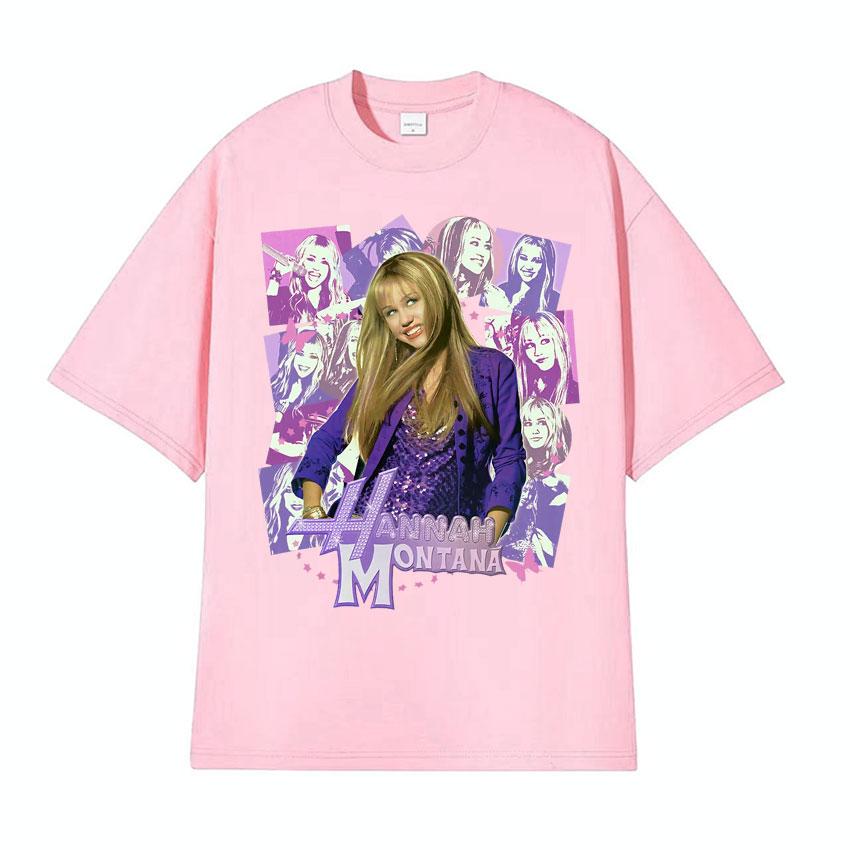 Hannah Montana Epic Iconic Graphic T Shirt Unisex Women Retro Fashion Aesthetic T-shirts Casual O-Neck Cotton Short Sleeve T-shirt