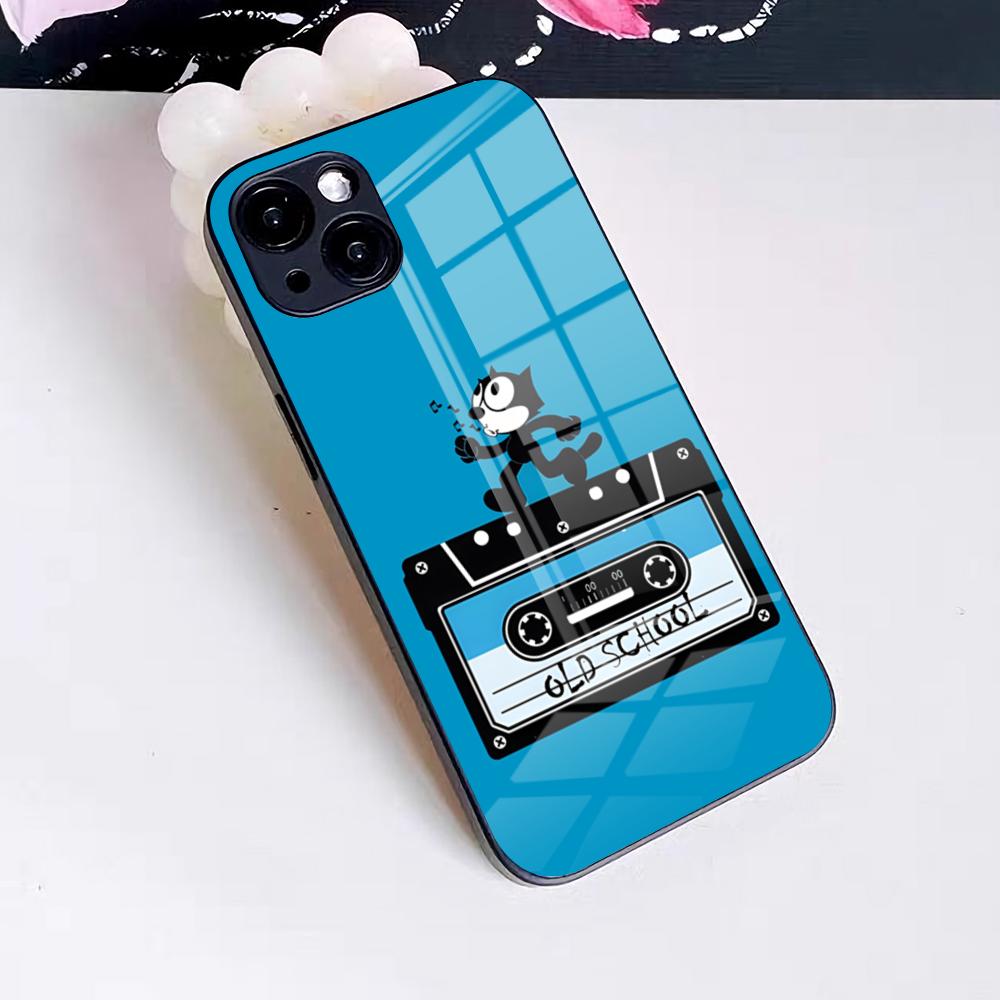 Felix The Cat Phone Case For IPhone 17 Pro Max 16 15 14 Pro Max 13 11 X Xs Xr 8 7Plus Glass Cover