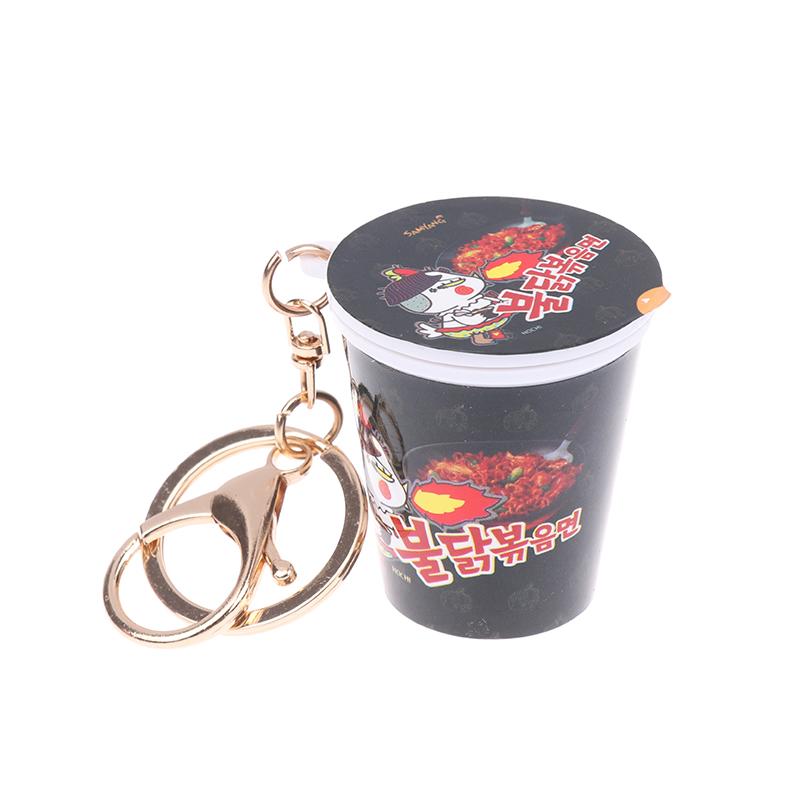 1 Piece Bowl Noodle Turkey Noodles Spicy Ramen Charm Mini Snacks Bag Pendant Simulation Instant Noodles Keychain Christmas Gifts