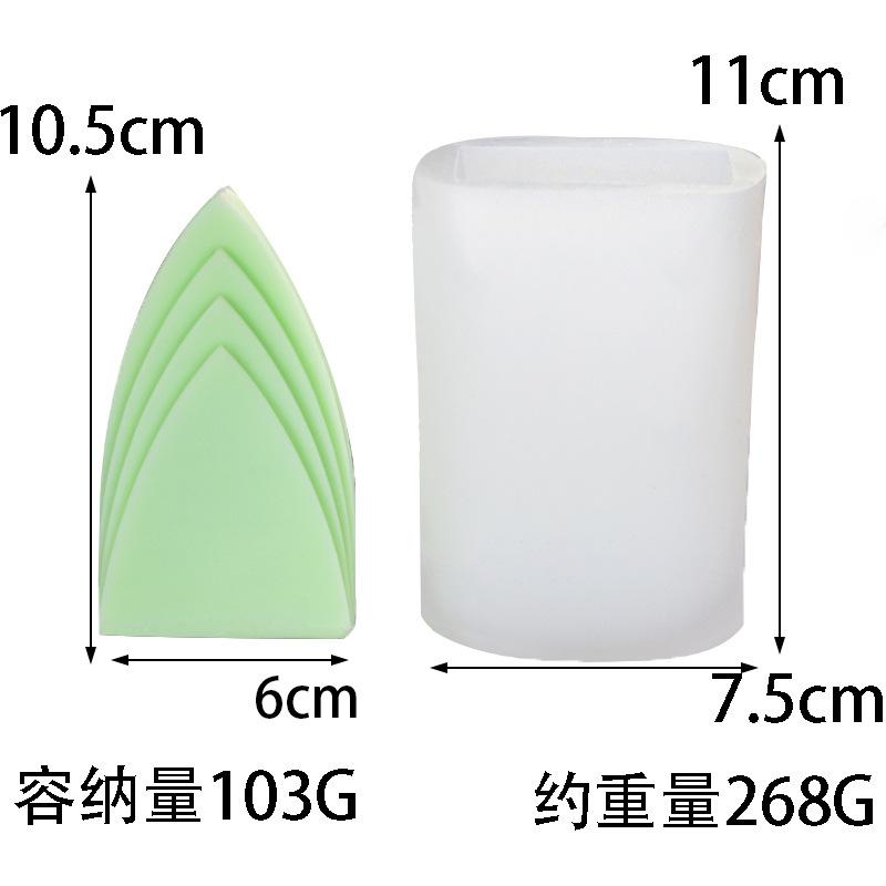 Abstract Geometry Mountain Shaped Candle Silicone Mold Irregular Geometry Candle Silicone Mold Cake Chocolate Silicone Soap Mold