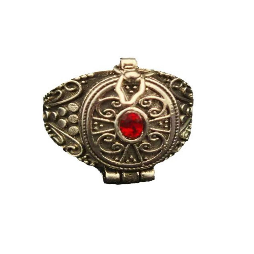Nepalese Ghau Box Ring Handmade Alloy Jewelry Symbolizing Protection and Good Fortune for Fashion Enthusiasts