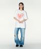 Laipeutaimkollegtibeu Big Heart Logo Short Sleeve T-Shirt White