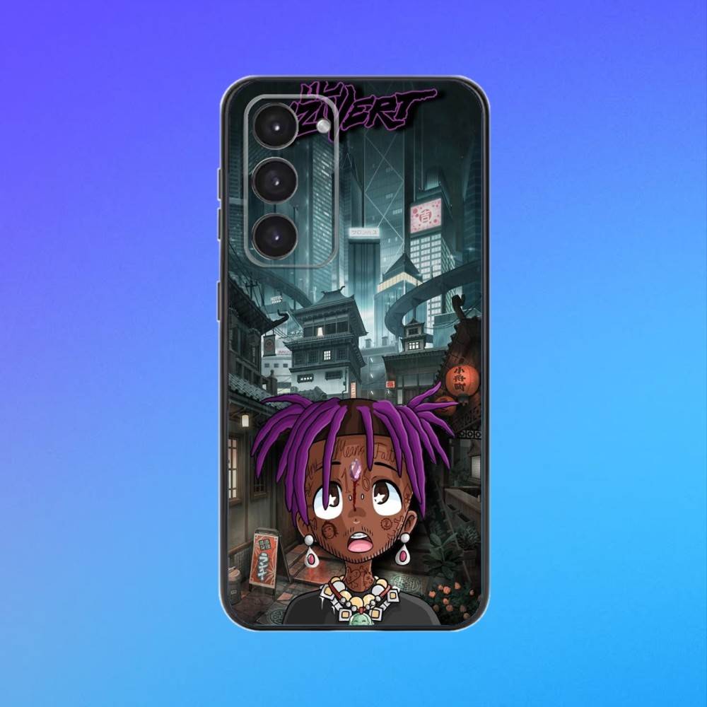 Rapper Lil Uzi V-Vert Phone Case For Samsung A73,A72,A71,A70,A53,A52,A51 Black Soft Case