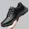 Leisure Walk Mens Casual Shoes Genuine Leather Male Sneakers Fashion Lace-up Treking Footwear Outdoor Travel Trainers Walk Shoes