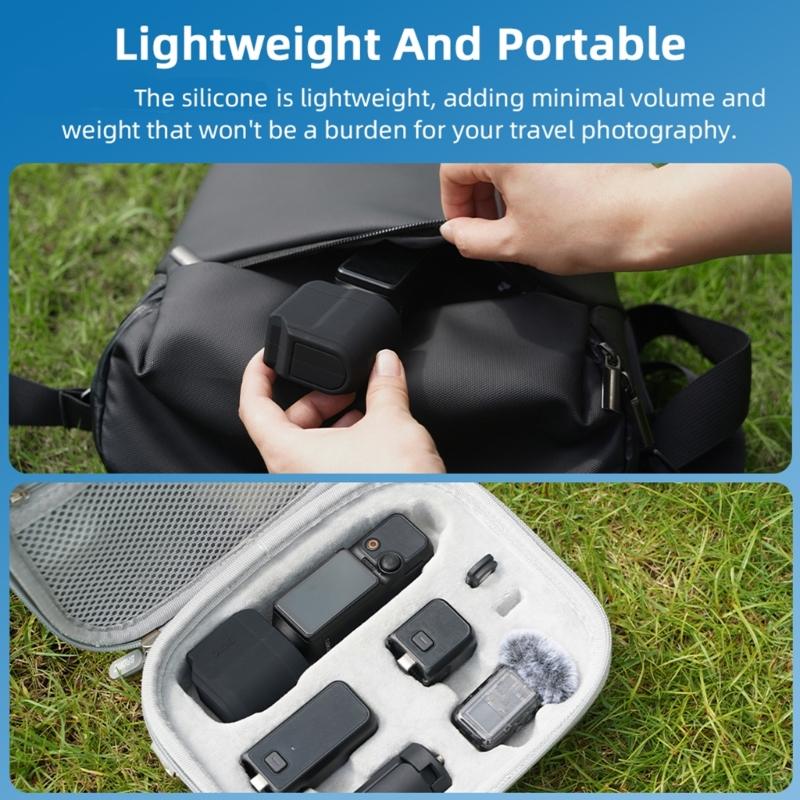 Protective Silicone Lens Caps for Pocket 3 Action Camera Lens Case Cover Scratch And Dust Resistant Protector Cover